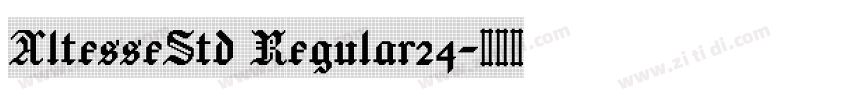 AltesseStd Regular24字体转换